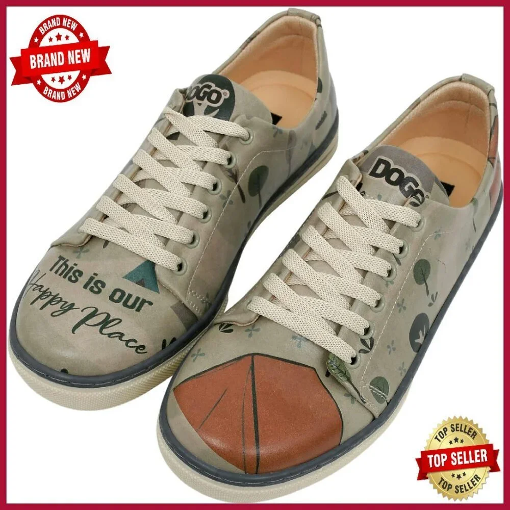 Handmade Vegan Leather Sneakers Women's Size 7 Comfort Walking Shoes